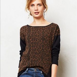 Anthropologie Sanctuary Leopard Sweatshirt